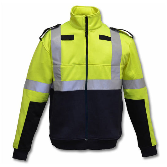 100874-Hi-VIS Fleece NAVY/Yellow