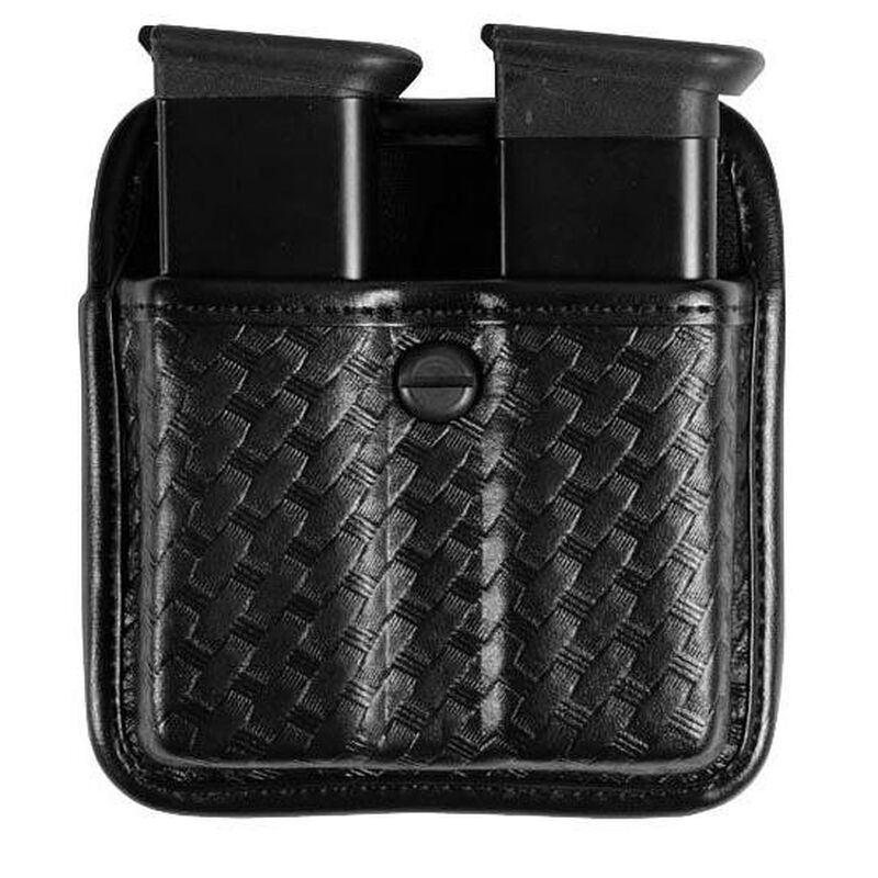 108565- Bianchi 25335: Basket Weave Double Mag Pouch
