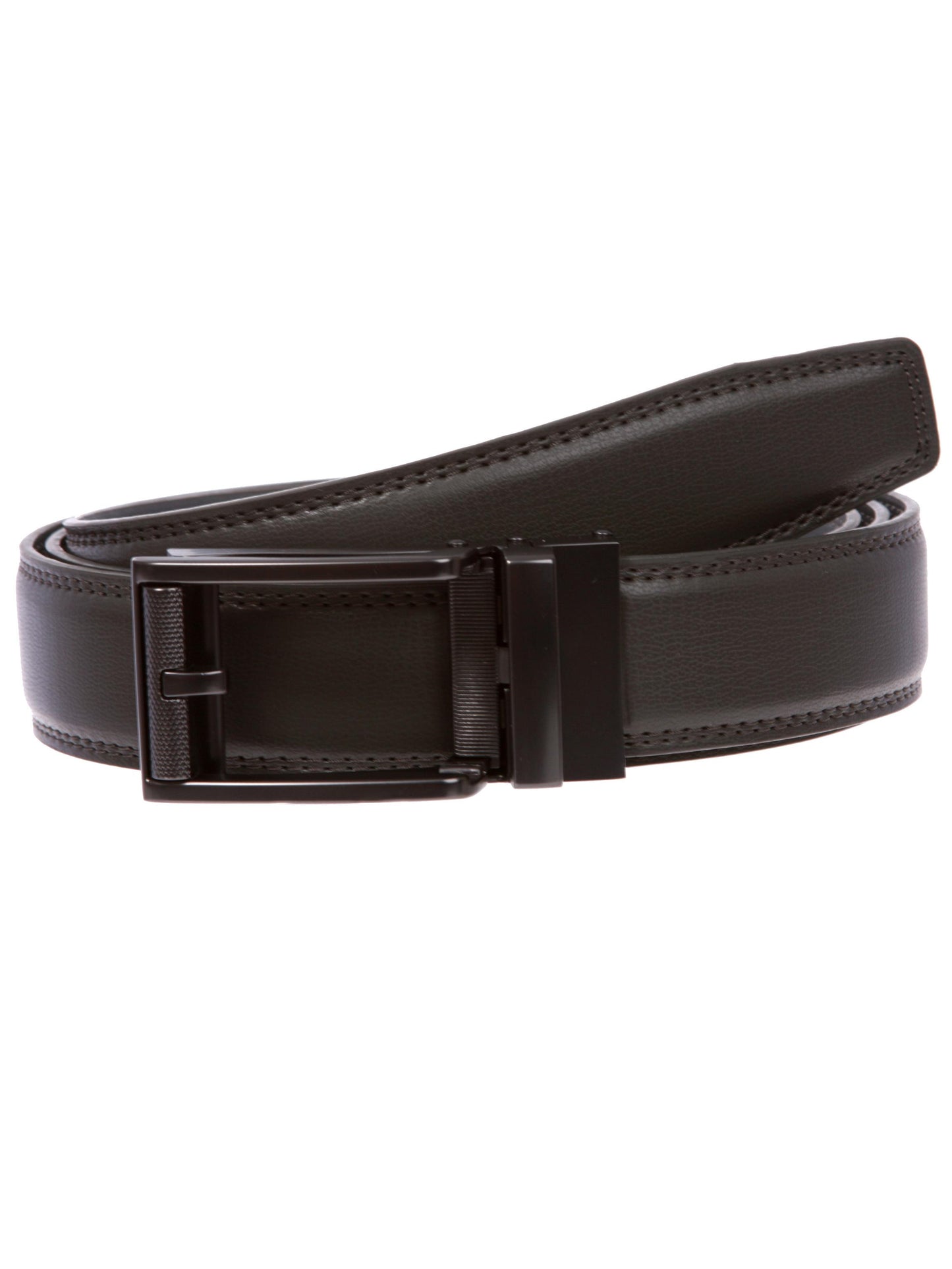 108146-Perfect Fit Black Leather Belt