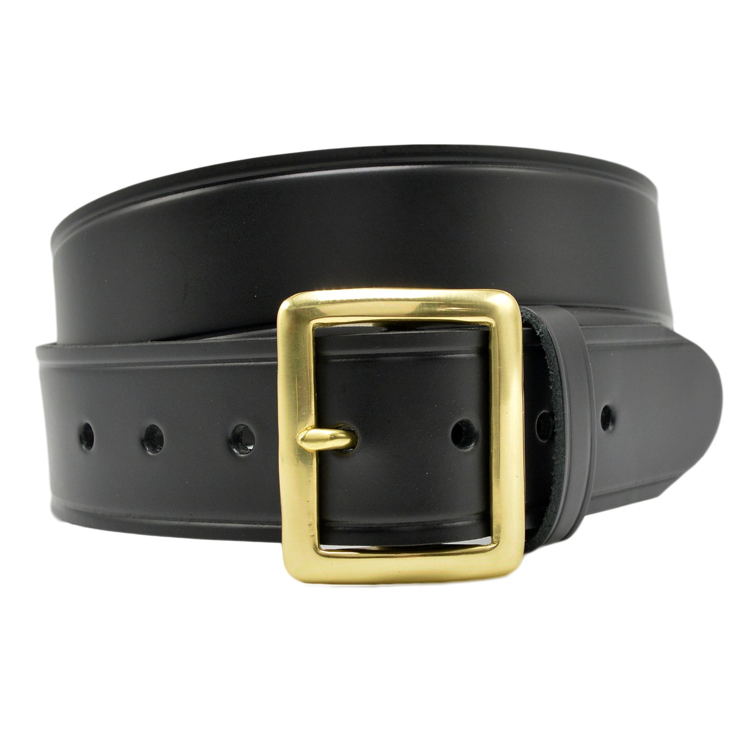 108146-Perfect Fit Black Leather Belt