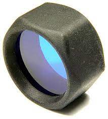 109051- Surefire Slip on Flashlight Bezel Blue Filter 1"